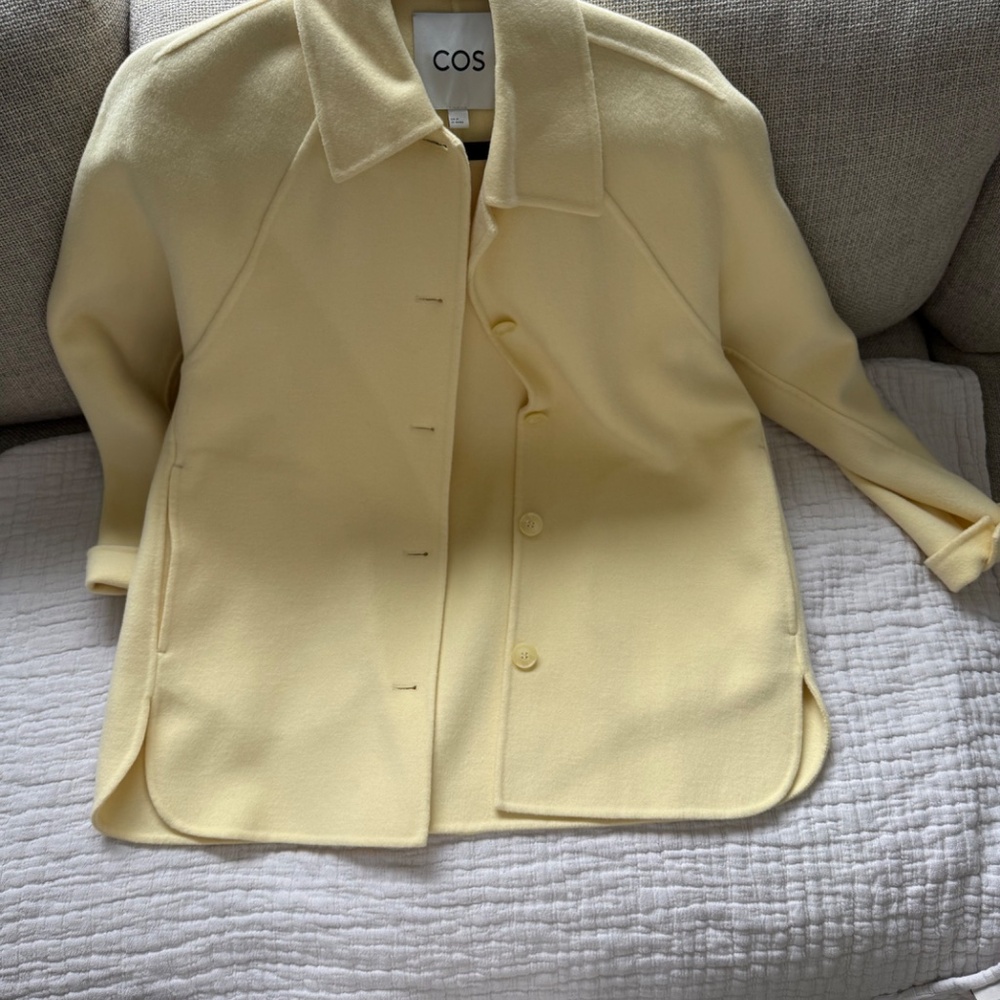 Cos Yellow Wool Coat - Picture 4 of 5